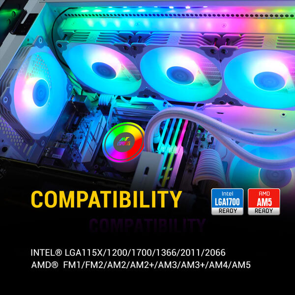Ant Esports ICE-360 ARGB White CPU Liquid Cooler
